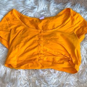 Yellow Crop Top